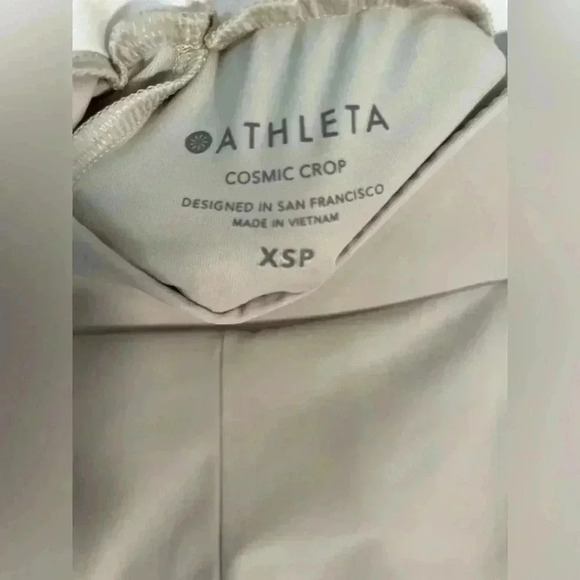 ATHLETA COSMIC BEIGE CROP PANTS Womens size XSP - Picture 4 of 7